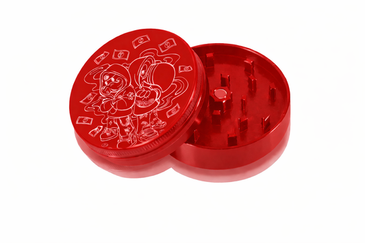 Toasty's x SCS: Aluminum 2-Piece Large Red Grinder
