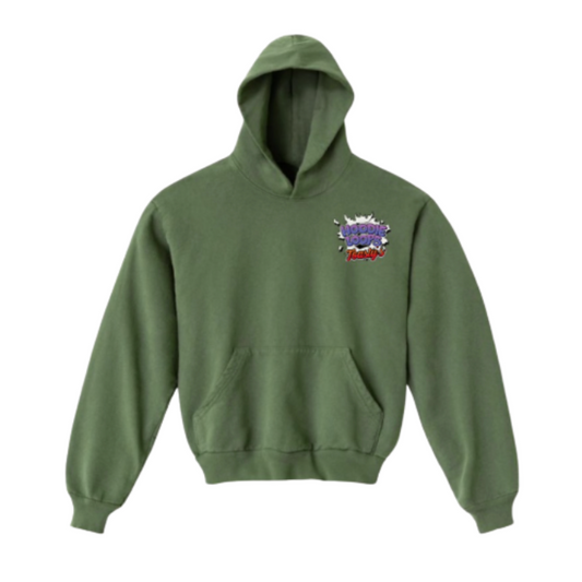 'Hoodie Loops: A Hood Story' (Army Hoodie)