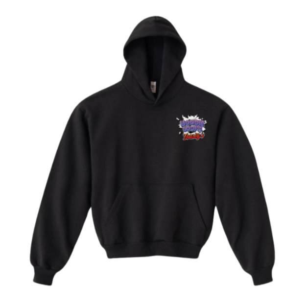 'Hoodie Loops: A Hood Story' (Off-Black Hoodie)